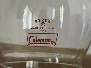 【 新品 未使用 】PYREX パイレックス Coleman 200 242 243 互換 1961年3月〜70年代 ガラス グローブ コールマン ランタン キャンプ