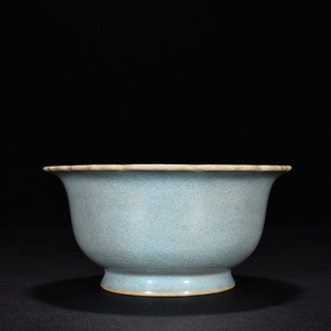 汝窯天藍釉 植木鉢 唐物 陶磁器 中国美術 工芸品 HB913