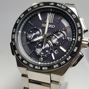 稼働品　SEIKO　セイコー ブライツ BRIGHTZ フライトエキスパート クロノグラフ　SAGA205 8B92-0AE0 電波ソーラー 腕時計