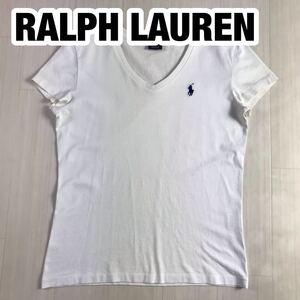 RALPH LAUREN ラルフローレン 半袖Tシャツ レディース M ホワイト