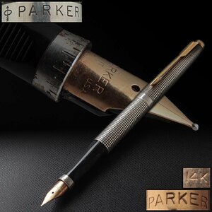 JK196 【PARKER】パーカー 14K ペン先 POINT 万年筆 全長12.8cm 重20g・14K金ペン先 万年筆 筆記用具