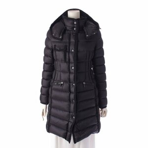 【モンクレール】Moncler　17年 HERMINE エルミンヌ フード ダウンコート 49300 ブラック 00 【中古】【正規品保証】195234