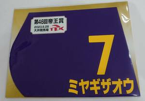 ミヤギザオウ 2023年 帝王賞 ミニゼッケン 未開封新品 今野忠成騎手 森下淳平 鈴木雅俊