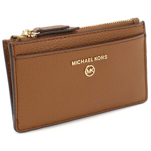 【新品・未使用】マイケルコース MICHAEL KORS キーリング付小銭入れ コインケース コンパクト財布 34H0GT9D6L ブラウン系 レディース