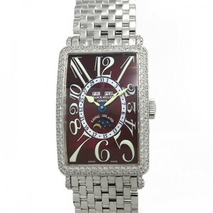 フランク・ミュラー FRANCK MULLER ロングアイランド マスターカレンダー ムーンフェイズ 1200MCLD ボルドー文字盤 新品 腕時計 メンズ