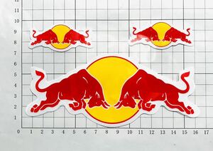 RED BULL ENERGY DRINK 3Set ステッカー No Red Bull, no wings レッドブル エナジードリンク 3枚セット ステッカー 16,5cm&6cm