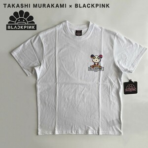 新品 Takashi Murakami × BLACKPINK In Your Area Pandakashi Dreams T-Shirt ブラックピンク 村上隆 コラボロンT L 白 メンズ レディース