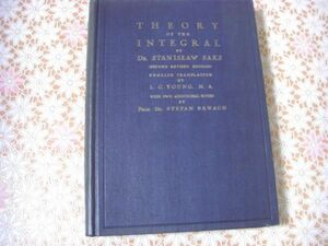 洋書 Theory of the integral by Stanislaw Saks インテグラル理論 D22