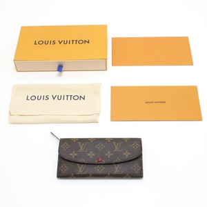 $$ LOUIS VUITTON ルイヴィトン モノグラム ポルトフォイユ・エミリー M60697 やや傷や汚れあり