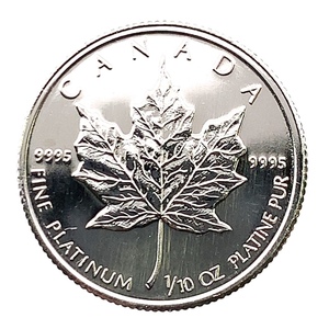  メイプルリーフ プラチナ貨 1988年 3.1g 1/10オンス PT999 エリザベス女王 カナダ王室造幣局 コイン コレクション