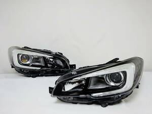 美品 ブラック レヴォーグ 前期 VMG VM4 WRX S4 STI VAG VAB LED ヘッドライト ヘッドランプ 左右 右 左 ICHIKOH 1877 ①