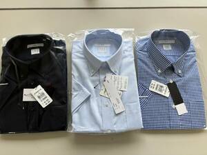 スーツセレクト　半袖　ワイシャツ　３枚　セット　ＦＩＴモデル　Ｍ　サイズ　形状記憶　ノンアイロン
