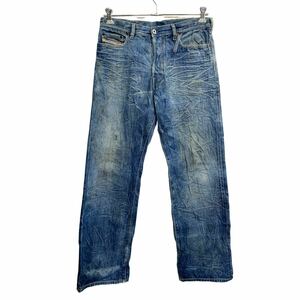 DIESEL デニムパンツ W30 ディーゼル ボタンフライ ブルー コットン イタリア製 古着卸 アメリカ仕入 2312-1142