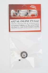 新品 NSR 1/32 INLINE インライン 27t Gear ギア 6327AL スロットカー