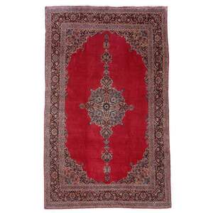 アンティーク・ペルシャ絨毯／カーシャーン 1900年代／501×342cm 手織り ウール 希少 本物 （FX-22089）