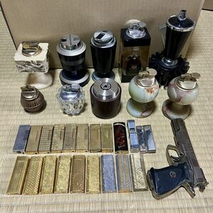 大量 ライターまとめ Cartier、Dunhill、GIVENCHY、Maruman、CORONET、PRINCE などガスライター、オイルライター31個 着火未確認