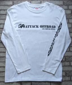 【MADSPEED】趣味Tシャツ ジムニー ジムニーシエラ ver ホワイト 長袖（JB64W JB74W JB23W JB43W JB22W JA22Wetc） 2XLサイズ