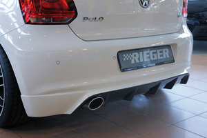 0062101 RIEGER TUNING R SKIRT f.SPORT EX CARBON LOOK VW POLO 6R TSI カーボン リア ディフューザー 