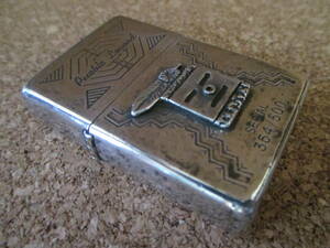 ZIPPO 『Pueblo インディアン プエブロ伝説 1937 レプリカ 限定品』1999年2月製造 ネイティブアメリカン オイルライター ジッポ 廃版激レア