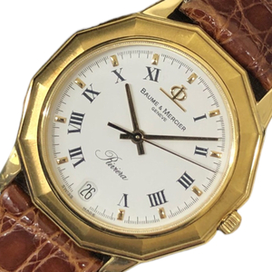 ボーム＆メルシェ BAUME & MERCIER リビエラ 87012.1 ホワイト文字盤 腕時計 メンズ 中古