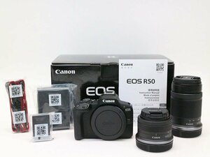 ●○【未使用品・元箱付】Canon EOS R50 ダブルズームキット ミラーレス一眼カメラ RFマウント キャノン○●021221001m○●