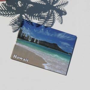 ★ハワイ直輸入★ハワイ風景 ダイヤモンドヘッド／オアフ島／ PICマグネット／HAWAII／ワイキキビーチ／キッチンマグネット＜SG27＞