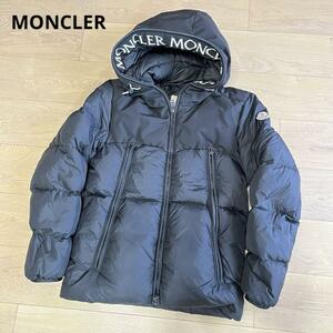 モンクレール　ロゴ　ダウンジャケット　MONTCLAR　ブラック　０サイズ