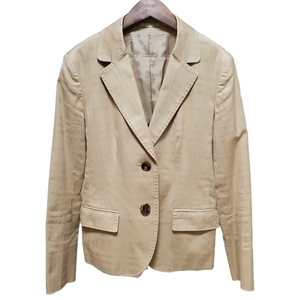 #anc バーバリー BURBERRY ジャケット 40 ベージュ チェック テーラード レディース [743037]