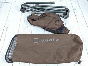 【1yt346】アウトドア キャンプ用品 Qualz（クオルツ）チェア ブラウン◆S99