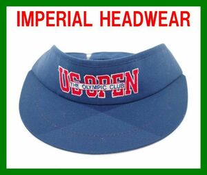 6IMPERIAL HEADWEARゴルフハット フリーサイズ 紺US OPEN