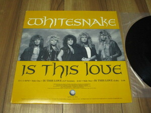 WHITESNAKE ホワイトスネイク IS THIS LOVE イズ・ディス・ラヴ LP Version c/w 同 Edit 米 プ〇モ12inch EP デヴィッド・カヴァデール