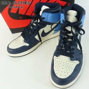 NIKE/ナイキ AIR JORDAN 1 HIGH OG OBSIDIAN/エア ジョーダン 1 ハイ オリジナル オブシディアン 555088-140/29 /080