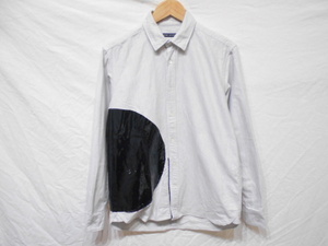 TSUMORI CHISATO ツモリチサト プリントビニールコーティング 長袖 シャツ メンズ サイズ2 グレー系
