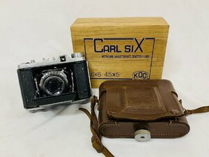 CARL-6 CARL SIX 蛇腹カメラ CARL Anastigmat 1：3.5 f=80㎜ 革ケース 木箱付き レトロ
