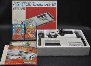 FY5-28　SEGA MARK III コンピュータテレビゲーム 本体 マーク3 セガ ソフト2点セット 通電確認済 長期保管品