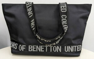 ■BENETTON　ベネトン　トートバッグ　黒　