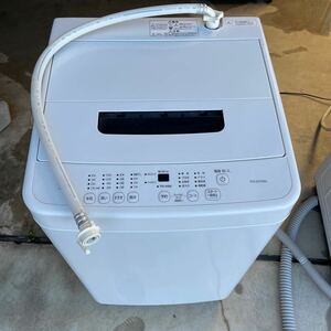 「引き取り限定」アイリスオーヤマ 全自動洗濯機 ホワイト IAW-T451 2021年製　IRIS OHYAMA 中古品　動作確認済み