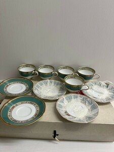 NA★1円〜保管品 Noritake ノリタケ HANA RINSU カップ&ソーサーセット 花柄 カップ直径約9.5cm 縦6.5cm ソーサー直径約15cm