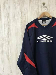 684☆【サッカー フットサル ウィンドブレーカー】UMBRO アンブロ ピステ 紺 O