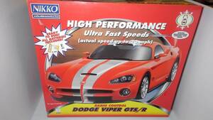 ■NIKKO/ニッコー製★DODGE VIPER GTS/R★1:10★未開封保管品★ワンオーナー★稀少★ルーフに擦り傷あり★デカールが綺麗に貼れてない