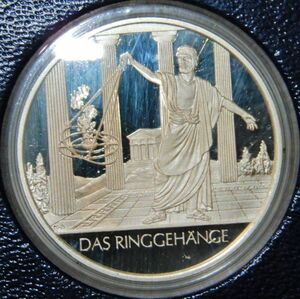 08 リンガハンガー スリング 吊り具 彫刻 海外 造幣局 限定版 人類進化と文化の形成 1976年作 純銀製 アート メダル シルバー コイン
