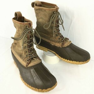 80s以前?USA製ビンテージ　L.L.BEAN　ビーンブーツ　サイズ10M　27.5-28.0　茶　スノーブーツ　ハンティングブーツ　管No.V18