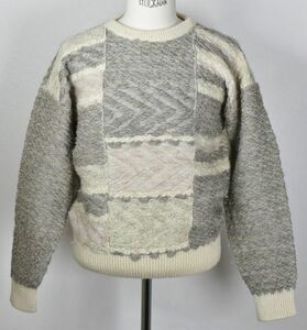 ヴィンテージ ISSEYMIYAKE　イッセイミヤケ パッチワーク ニット セーター sweater b6309