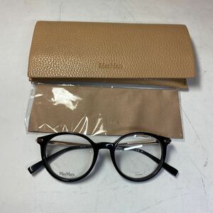 【新品未使用】Max Mara マックスマーラ MM1303 807 145メガネ、メガネ拭き、ケース付き　mm2308222