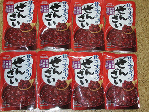 イチビキ　甘さすっきりぜんざい　8個　北海道十勝産あずき100％　おしるこ　ぜんざい　