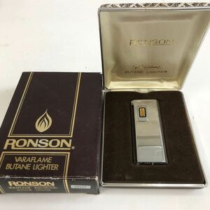 アンティーク　RONSON VARAFLAME BUTANE LIGHTER ロンソン　ライター　箱入り　美品★未使用？