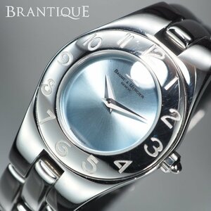 【電池交換済み】 BAUME&MERCIER ボーム＆メルシェ リネア SS 65305 QZ クォーツ シルバーカラー 箱 レディース 腕時計 「23675」