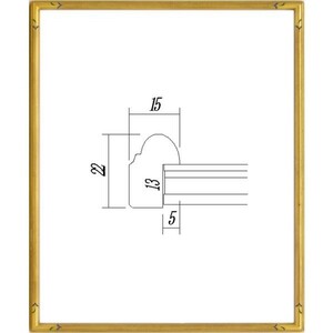 デッサン用額縁 木製フレーム 7201 インチサイズ ゴールド