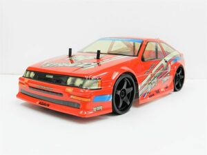 ☆ターボ機能付き☆ 2.4GHz 1/10 ドリフトラジコンカー トヨタ 86レビン タイプ 赤 【塗装済み完成品・フルセット】