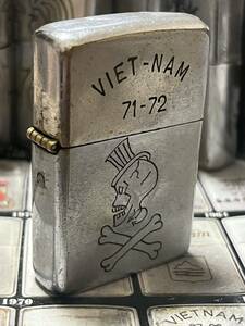 1971年製ベトナムジッポー「髑髏」VIET-NAMミリタリー　ヴィンテージ　当時物